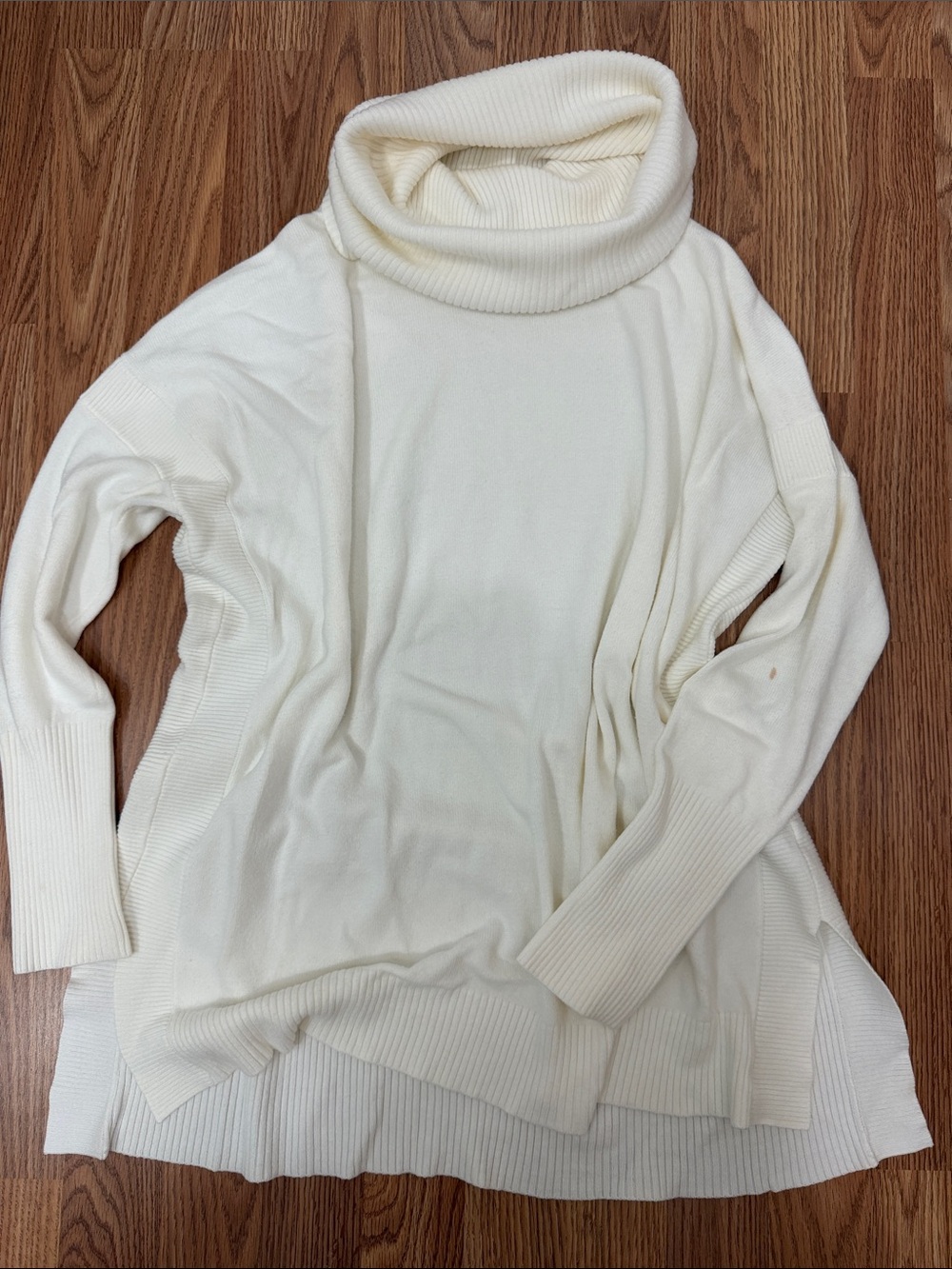 French Connection Ivory Cowl Neck Turtleneck Sweater